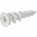 Totalturf No.8 Zip-It Nylon Self-Drilling Wallboard Anchor - 100 Count TO3977357